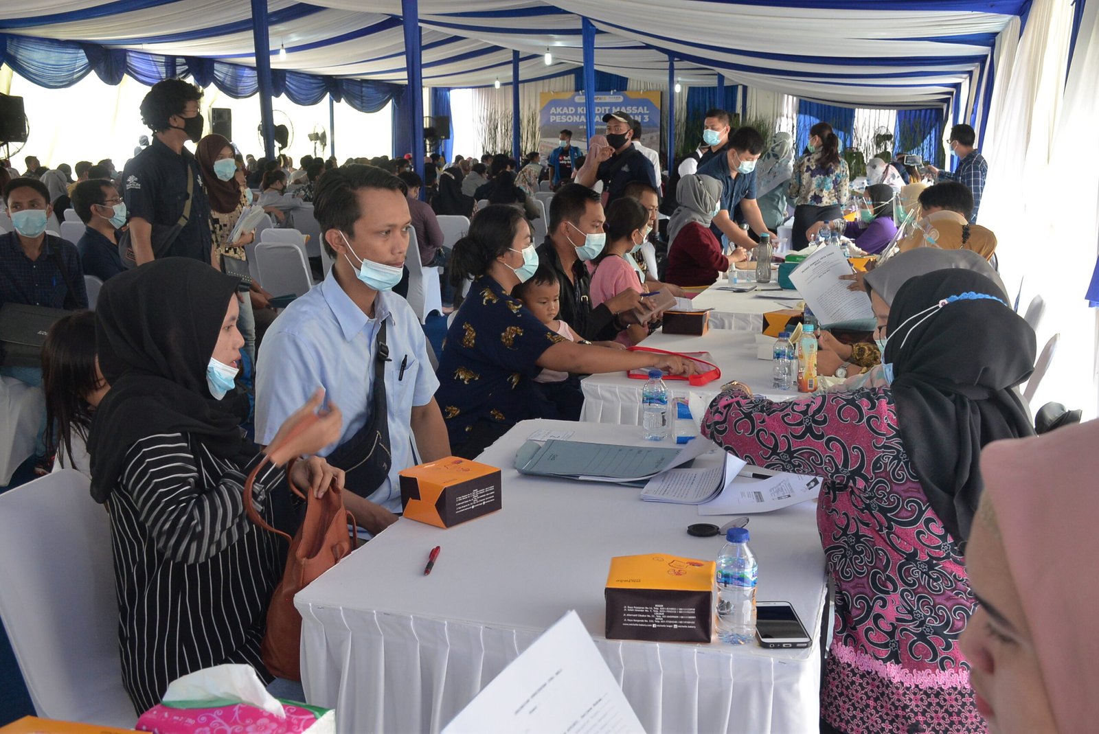 Suasana Akad Massal KPR Bank BTN Pesona Kahuripan